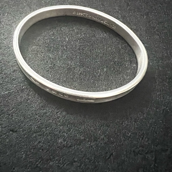 TIFFANY&CO. 1837 Sterling Silver 925 Bangle Bracelet 1997 Authentic Preloved - Picture 2 of 12